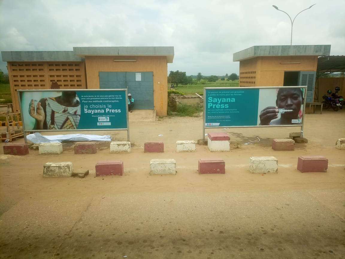 DMPASCNow's tweet photo. #Togo
Vous passez par le péage de la ville de #Aného ? Vous verrez certainement nos affiches par là.
Profitez-en et parlez du #Dmpasc et de son opportunités d'auto-injection aux femmes, jeunes filles et adolescentes que vous connaissez.
#DmpascNow2 #PF #autoinjection https://t.co/l6qisWXS7V