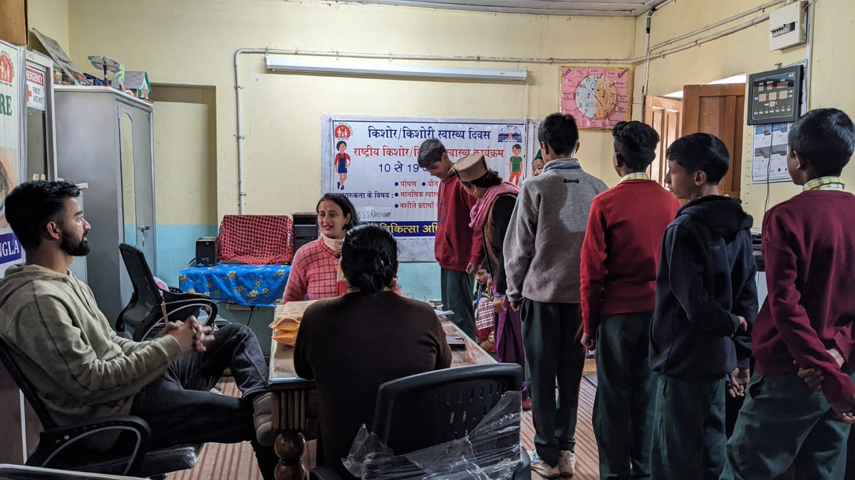 Adolescent Health & Wellness Day, COTPA and World Sight Day were observed at Government Senior Secondary School Rakcham, District - Kinnaur.

#HealthForAll   #WorldSightDay2023   #WorldSightDay