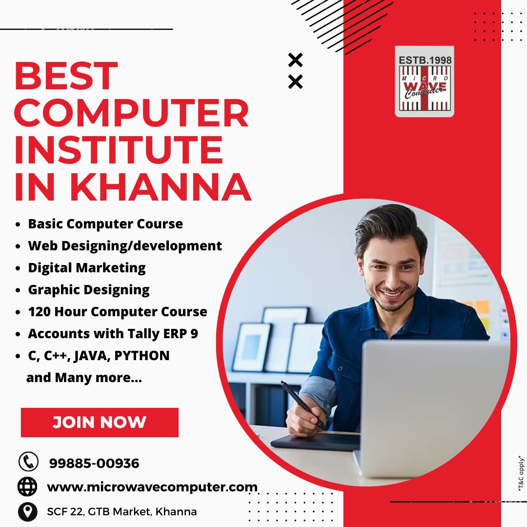mwc_98's tweet image. "Empower yourself with essential computer skills. Our courses cover coding, digital marketing, web development, and more.
📲Contact Us- 099885 00936
📌SCF-22, GTB Market, Khanna
#computercourse #digitalmarketing #BoycottIndoPakMatch #Hamas_is_ISIS #jinhyung #TOMORROW_X_TOGETHE