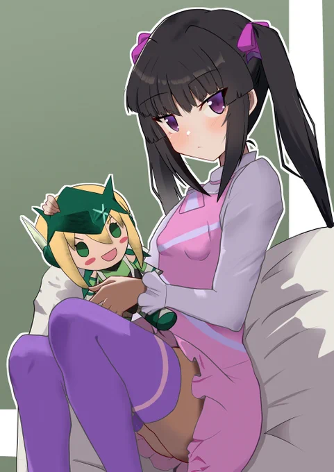 ぬいぐるみ持ってる調ちゃん描きました#シンフォギア#symphogear 