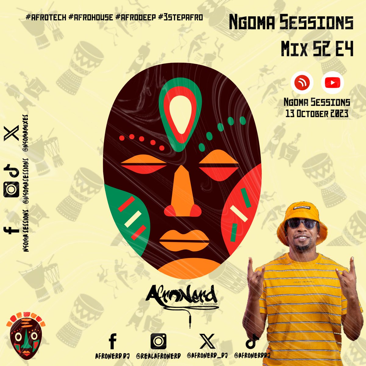 NgomaMixes's tweet photo. Ngoma Sessions Presents: @Afronerd_Dj - Ngoma Sessions Mix S2 E4 (13 October 2023)
 
Stream/Download Link>>>
1. https://t.co/uQQyXWGUJ0

2. https://t.co/MFc5xFYDjW

Enjoy! 🎶🎧🔥🔥💃🏽🕺🏽🇿🇦
#dj #afrotechmix #africandjs #discovery #afrohousemix #mix #newmix #music #djs https://t.co/gsHkL28OQL
