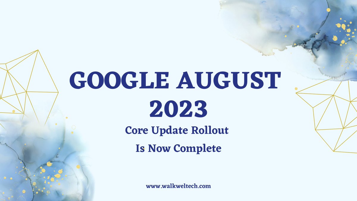 Walkwel's tweet photo. Learn how it affects your website's search rankings and find essential tips for adapting to the latest algorithm changes to maintain your online presence. #google #googlecoreupdate #googleaugust2023

https://t.co/p6JswTR84S https://t.co/AAQxPvZAYj