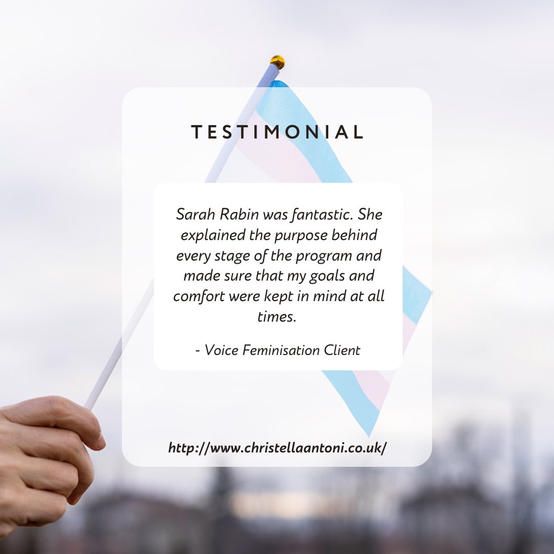 ChristellaVoice's tweet photo. Meet @SarahRabin24_7
Sarah qualified from De Montfort University. Sarah has wide trans voice experience co-presented research with Christella at the European Professional Association for Transgender Health in April
Read more:
https://t.co/vCploFdYG6
#voicetherapy #transvoice https://t.co/psmFRcKSc1