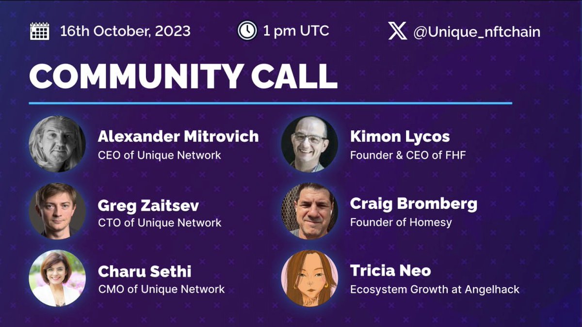 Unique Network tweet media