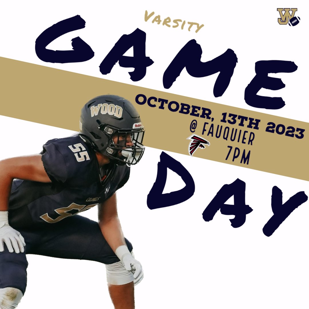 Wood will travel to Fauquier tonight.. Buy your ticket here ⬇️ and go cheer them on!! 💙🏈💛 
🎟️: gofan.co/event/1040672?…