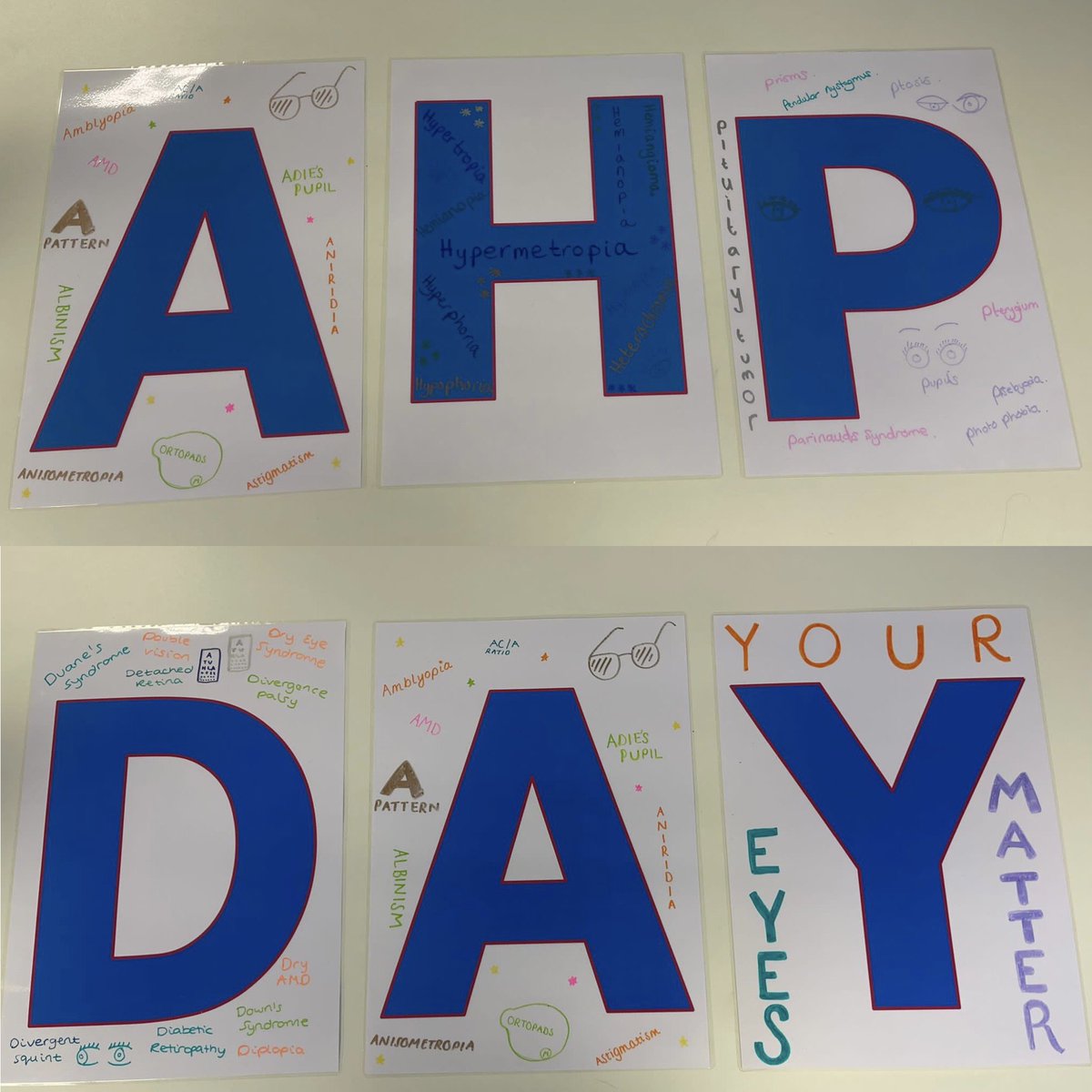 HeidiDenham's tweet photo. Getting creative for #AHPsDay at our team meeting and listened to @SuzanneRastrick AHP live address  #rightplace #righttime  #rightskills Happy AHPsDay  everyone and most of all to an amazing team!
@JaishOrthoptist @NCASCOChildrens @NCAlliance_NHS @BIOS_Orthoptics @WeAHPs https://t.co/SK2B0GWUa4
