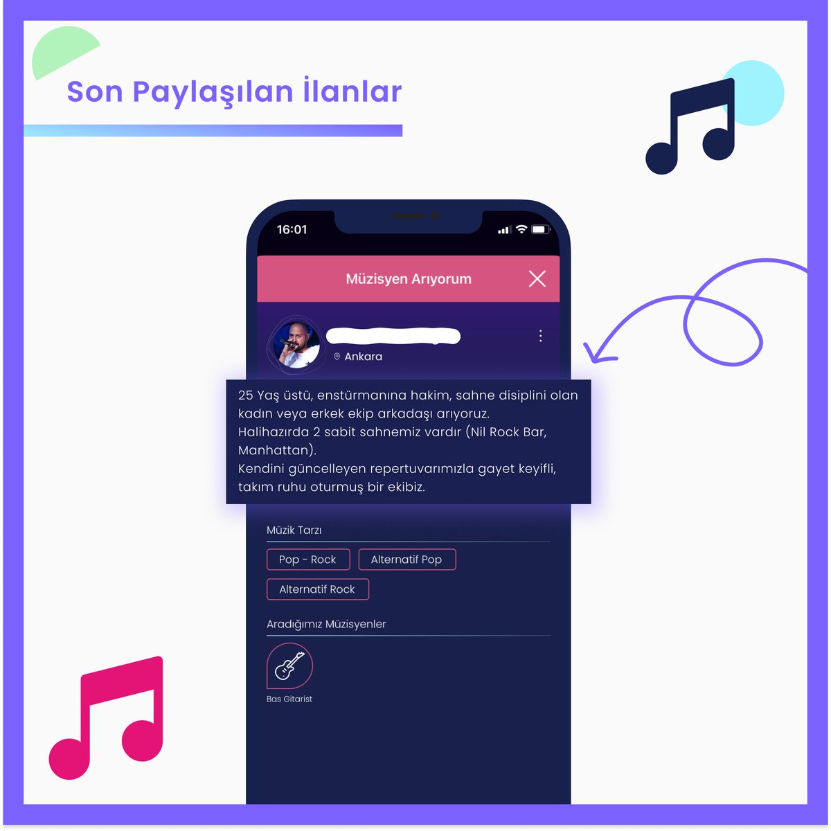 armonyapp's tweet photo. Armony’de İlanlara Göz Atın! 🎼 Tutkulu müzisyenleri ve müzik gruplarını bulmak için hemen ilanları inceleyin. Birlikte muhteşem müzik yapmaya başlayın. 🎸🎤

https://t.co/zlFja2RXfn https://t.co/PtDRJOJOoC
