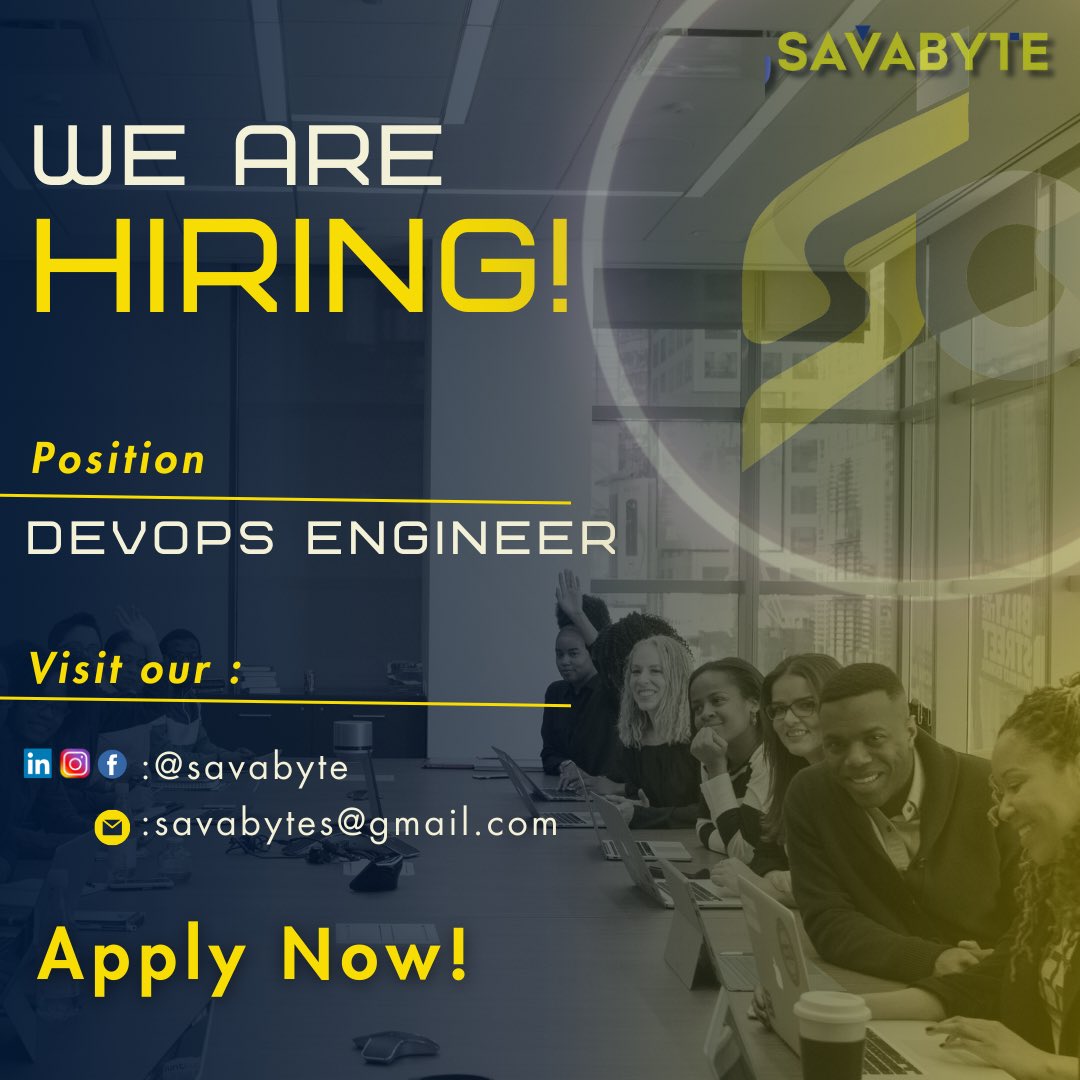 savabyte's tweet photo. 📢Open position alert! Savabyte is hiring a Senior Azure DevOps Engineer for a dynamic 4 month contractual role.
Having gone through the eligibility criteria, send your application to info@savabyte.io. Follow our pages for more. https://t.co/lcG2pLaUn0