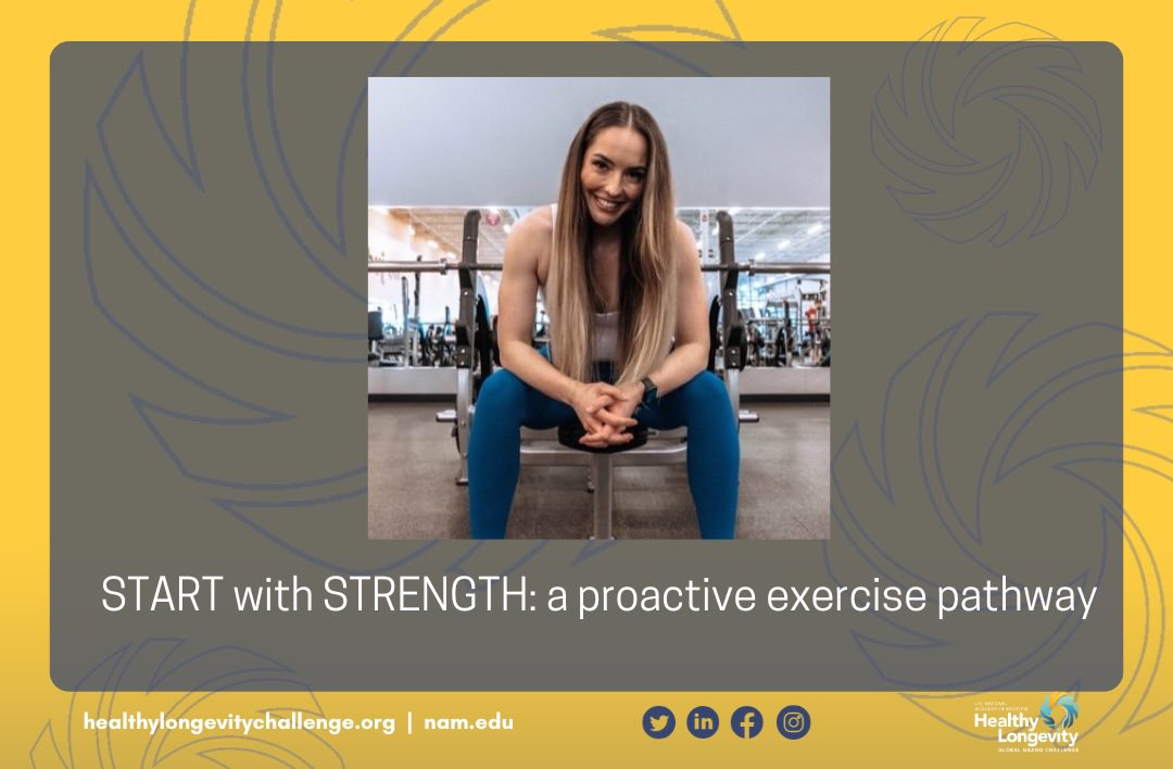 STRONGERwithAGE's tweet photo. 🥳 Very proud winner of the Healthy Longevity Global Grand Challenge 🤩

👇🏻Read more 
https://t.co/Joqsiyx43Z

🗣️Follow along with the project at @STARTwSTRENGTH 

#STRONGERwithAGE #STARTwithSTRENGTH https://t.co/reVEcqaMad