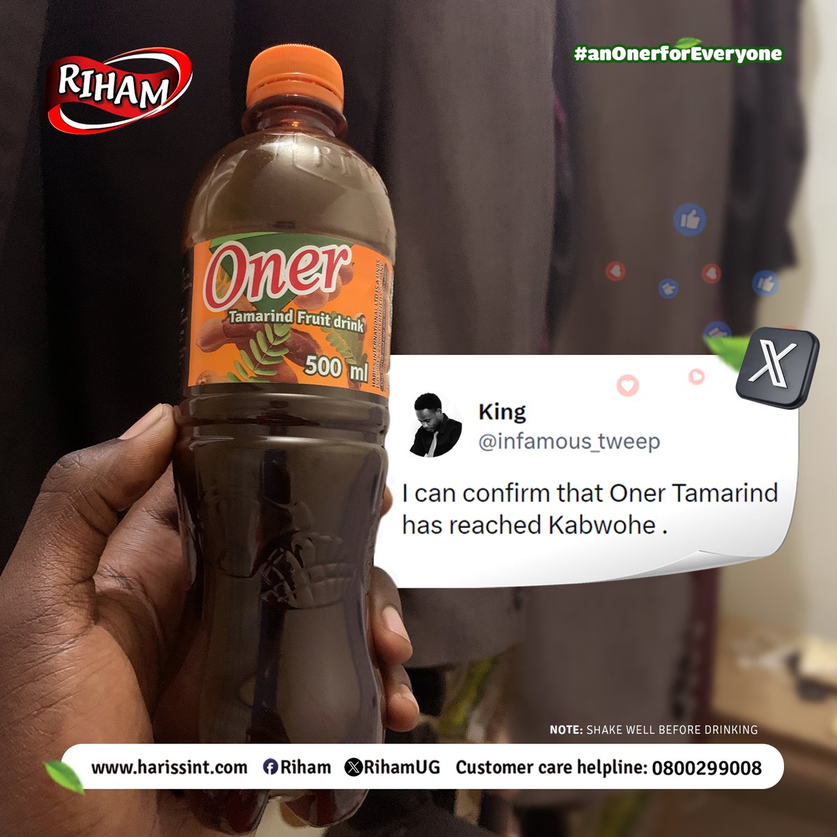 RihamUG's tweet photo. Roll call: Has Oner Tamarind reached your area? Let us know in the comments below.
#OnerFriday | @infamous_tweep | #anOnerForEveryOne https://t.co/ZRCfAORcyT
