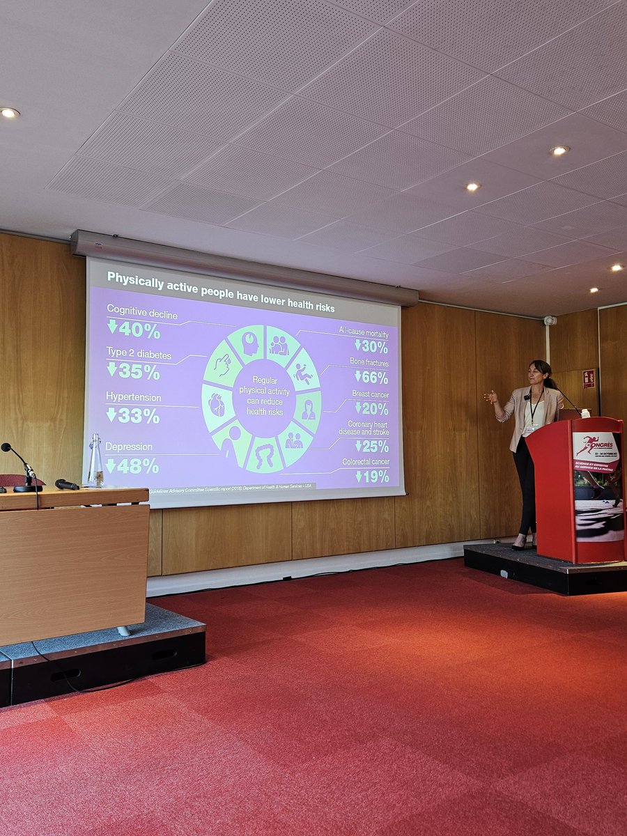 Seth0Neill's tweet photo. The benefits of #physical #activity @JaneSThornton #CongresLCDC2023 @lacliniquedecoureureurope https://t.co/7rZuatlo1i
