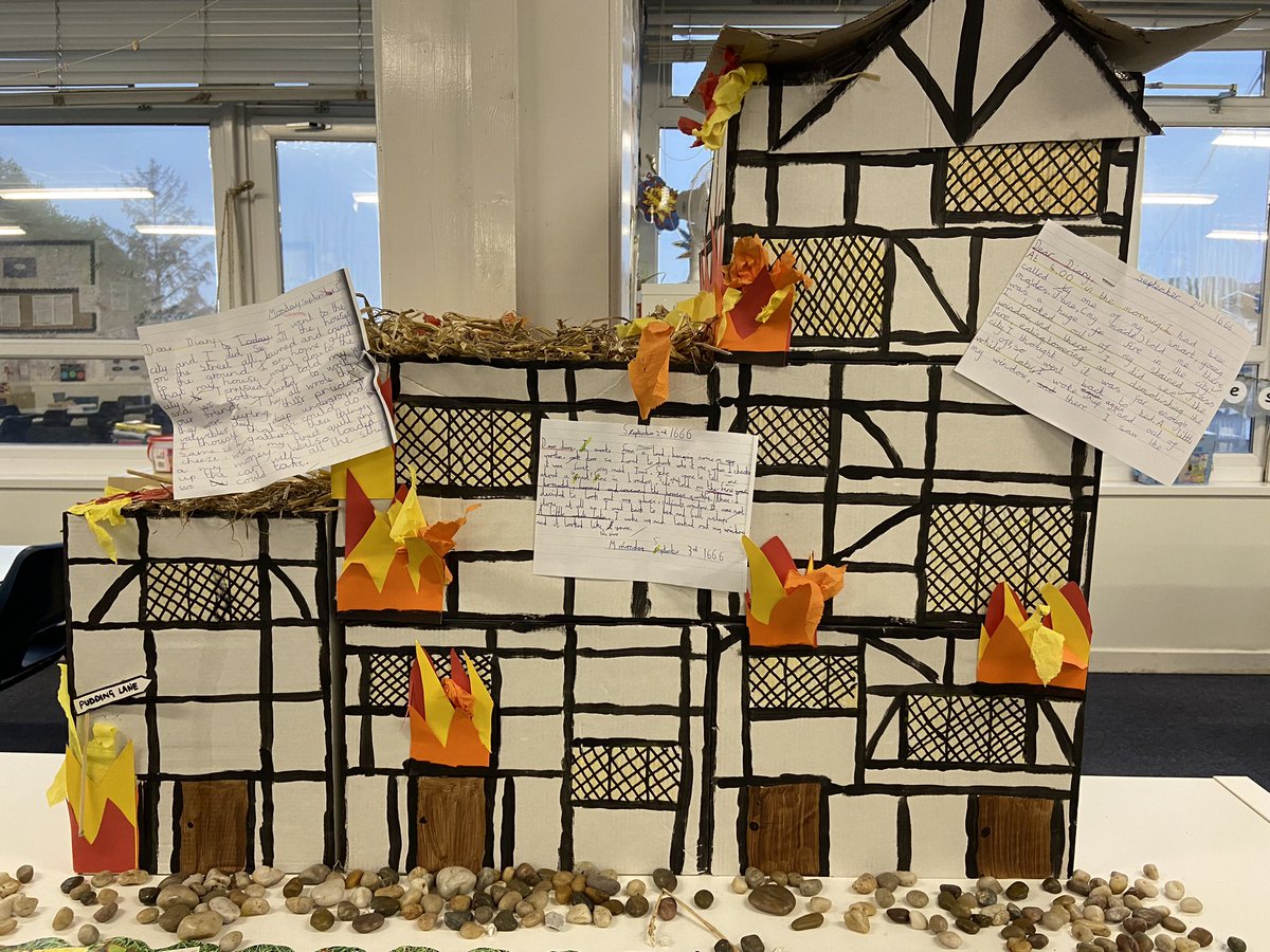 Y4 are thoroughly enjoying learning about the ‘Great Fire of London’. They have been looking at how the event was captured in the diary of Samuel Pepys!