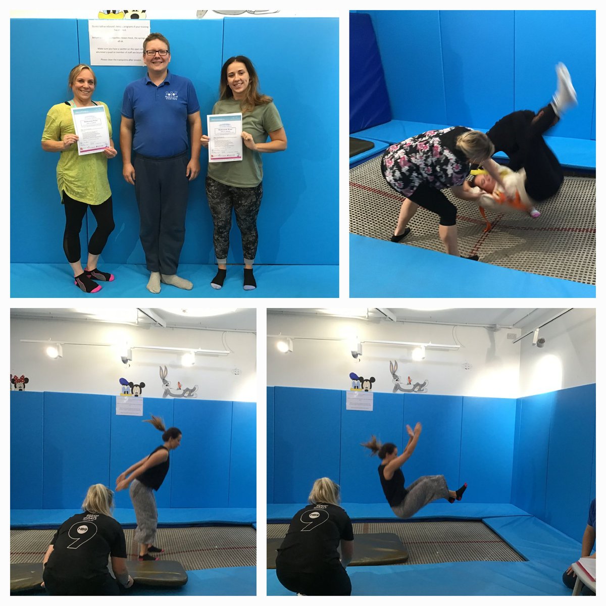 Congratulations to our Rebound  Therapy trainers, @Shellys26414172 and @BarkerShaunagh, who completed their Rebound Plus Training 🤩👏🥳
This will help them to support pupils progress beyond Rebound Therapy and to use trampoline exercises 👏 🤩
@ReboundTherapy #ReboundTherapy