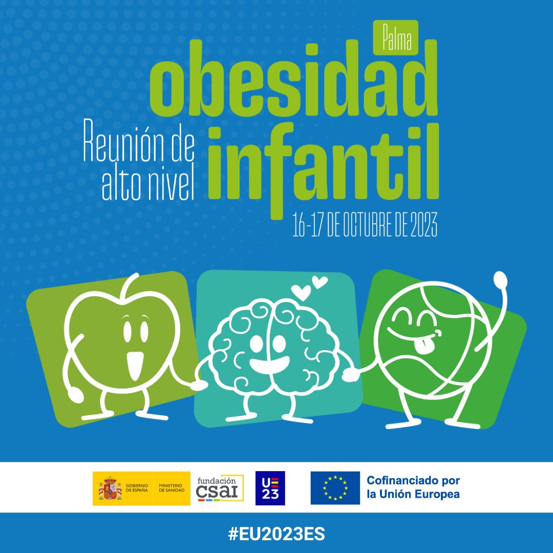 🌍Reunión de Alto Nivel sobre #obesidadinfantil en el marco de #EU2023ES:

👉“Un marco integral para reducir la obesidad infantil en la UE”

📌16-17 octubre, Palma

✔️Info y registro: childhoodobesity.es/presentacion.p…

#childhoodobesity #HealthUnion #EU2023ES