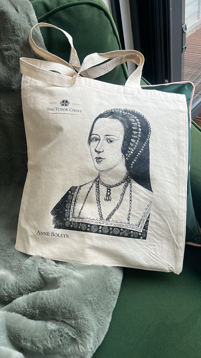 Everyone loves a tote bag, right? Get your official Tudor Chest Anne Boleyn tote via thetudorchest.Etsy.com

#gifts #tudorgifts #anneboleyn #merchandise