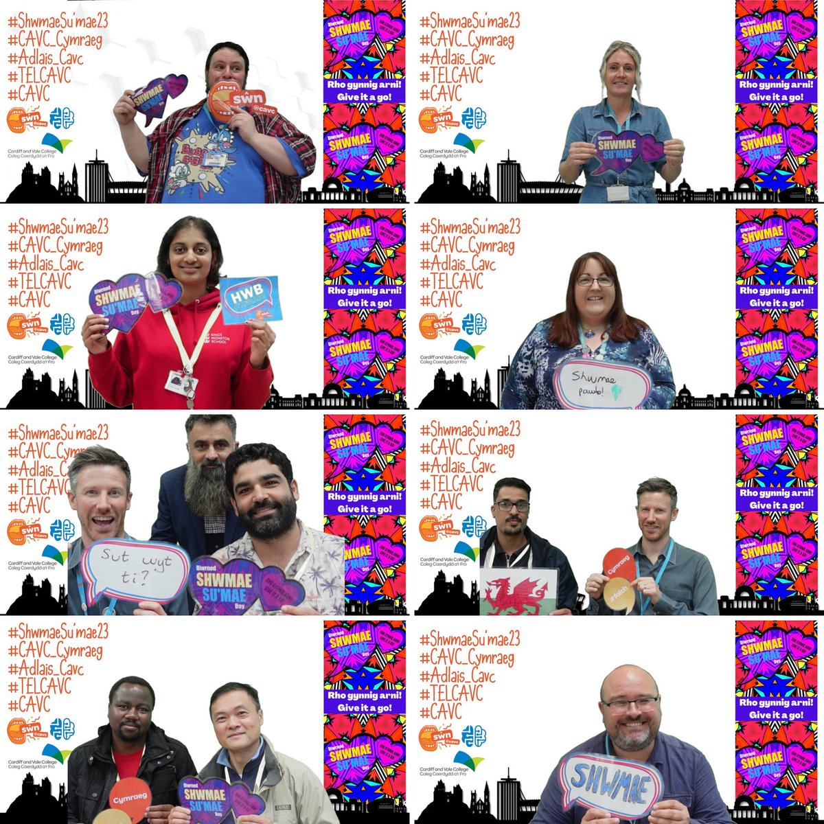 adlais_cavc's tweet photo. Dyn ni wedi bod yn dathlu Diwrnod Shwmae Su'mae mewn gwahanol ffyrdd o greu llyfrau a chyflwyniadau i fyrdd lluniau. Sut ydych chi'n dathlu?
ย
#shwmaesumae23 #telteam #cavc #cymraeg @TELCAVC @CAVC @CAVC_Cymraeg @colegcymraeg https://t.co/1nlJFuWJ2B
