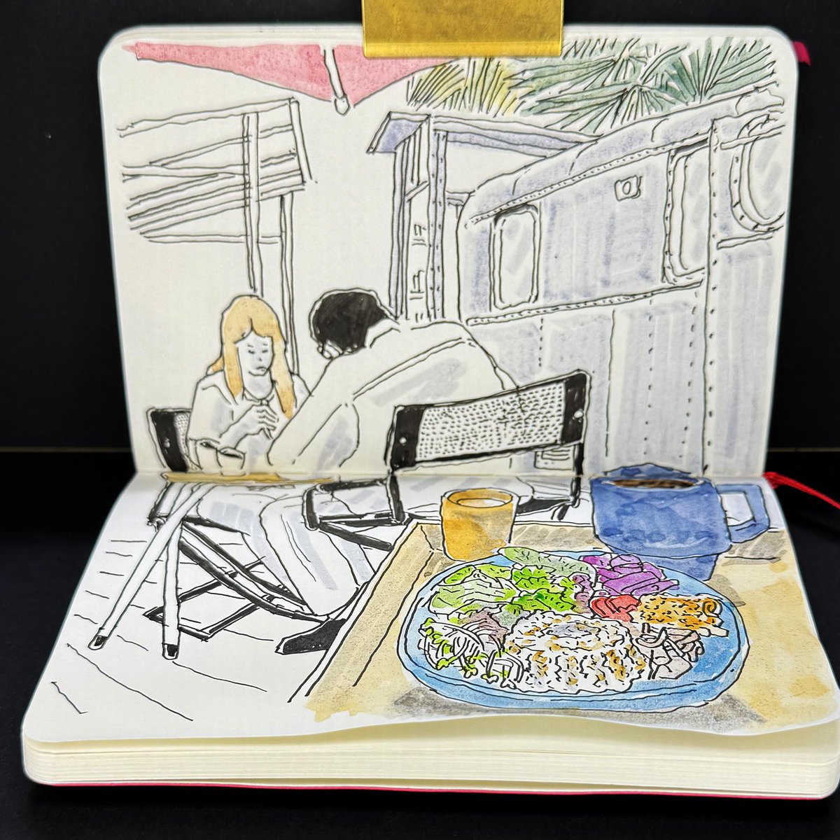 SketchSuki's tweet photo. Oldman’s CAFE、大倉山
バドミントンが終わって行ってきました。
美味しかったです。
#大倉山 #oldmanscafe #スケッチ #ペンスケッチ #手帳スケッチ #カフェスケッチ #モレスキン #ピグマ #ミリペン #イラストレーション #sketch #pensketch #journal #cafesketch #moleskine #pigma #illustration https://t.co/riV9SRvQ9v