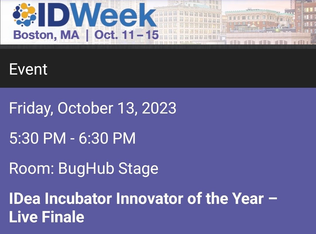 If you are in IDWeek and you have time, we have 2 presentations today, both at BugHub (near the front, on the right). 820am How a Rock Concert Launched an HIV Revolution in the Philippines and 530 PM IDea Incubator finals. Philippines represent! 🇵🇭 #IDWeek