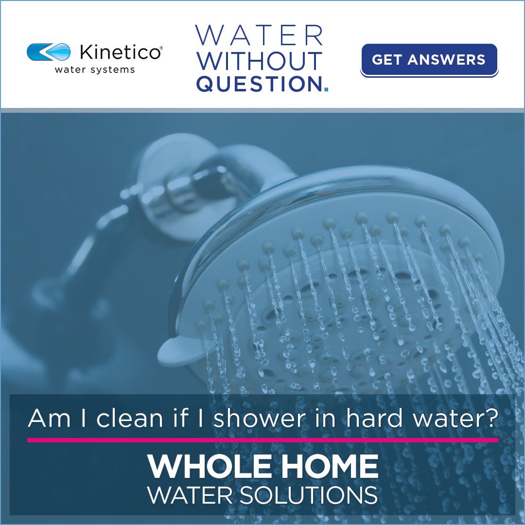 '💧💦 Am I clean if I shower in hard water? 💦💧 Discover the difference with Kinetico Whole Home Solutions! 🚿 Say goodbye to mineral buildup and hello to a fresh start! 🌟 #CleanWater #KineticoSolutions #ShowerUpgrade #HardWaterProblems #FreshAndClean'