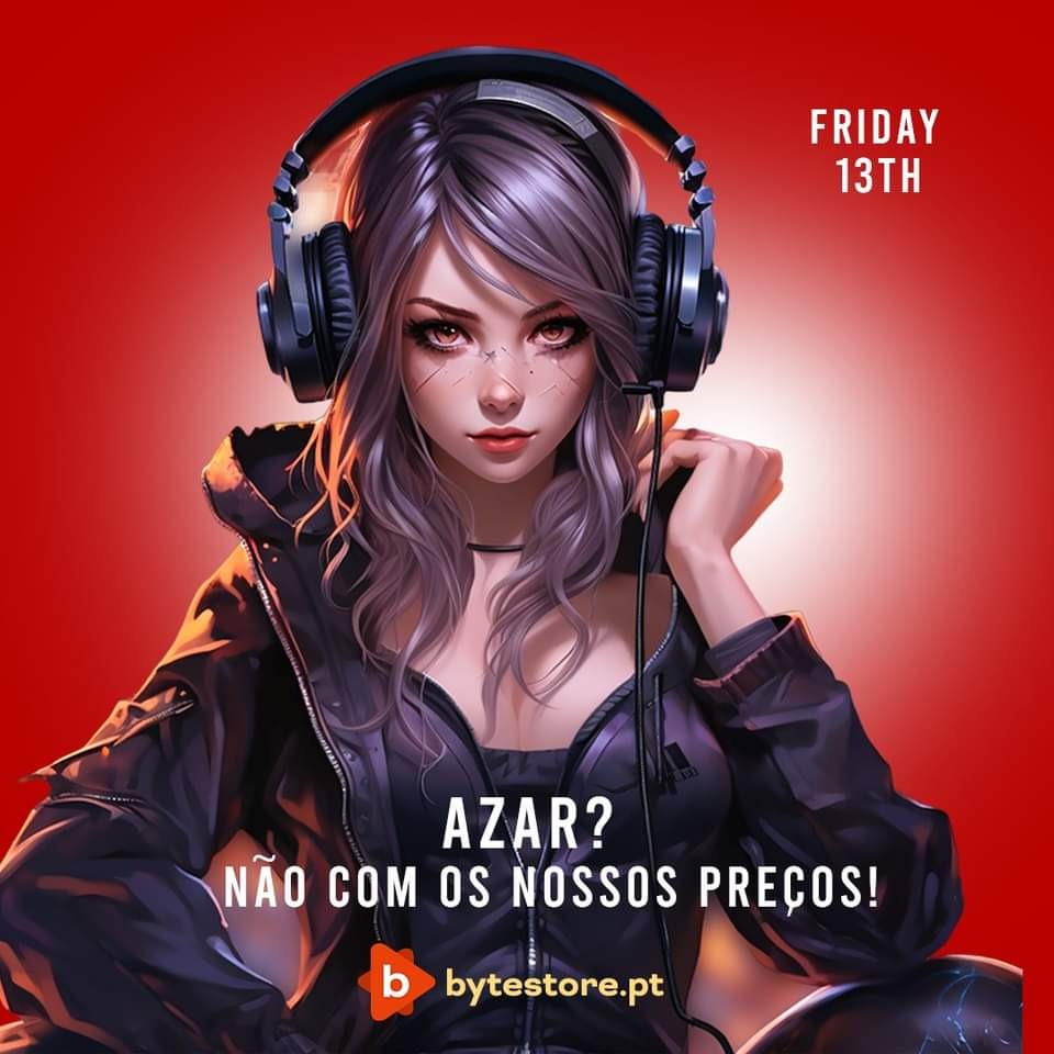 A tua sorte hoje está á prova mas queres saber o que não está? 
Os nossos preços. Aproveita as nossas promoções incríveis neste Sexta-feira 13! 🔥 
#promoção #TechOfertas 

bytestore.pt