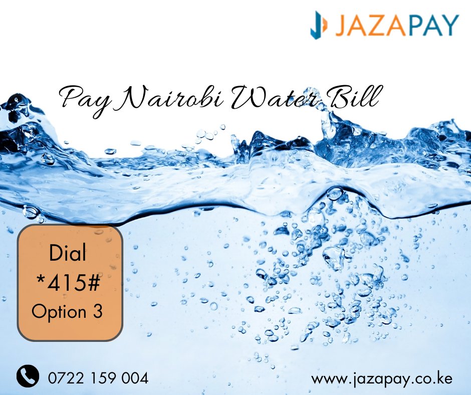 Jazapay's tweet photo. Weekend ni ya Usafi.
Dial *415# and select option 3 to pay your water bill.
Lipa bills ChapChap na Jazapay.
https://t.co/kmKuTZtjir https://t.co/iq15LXjokE