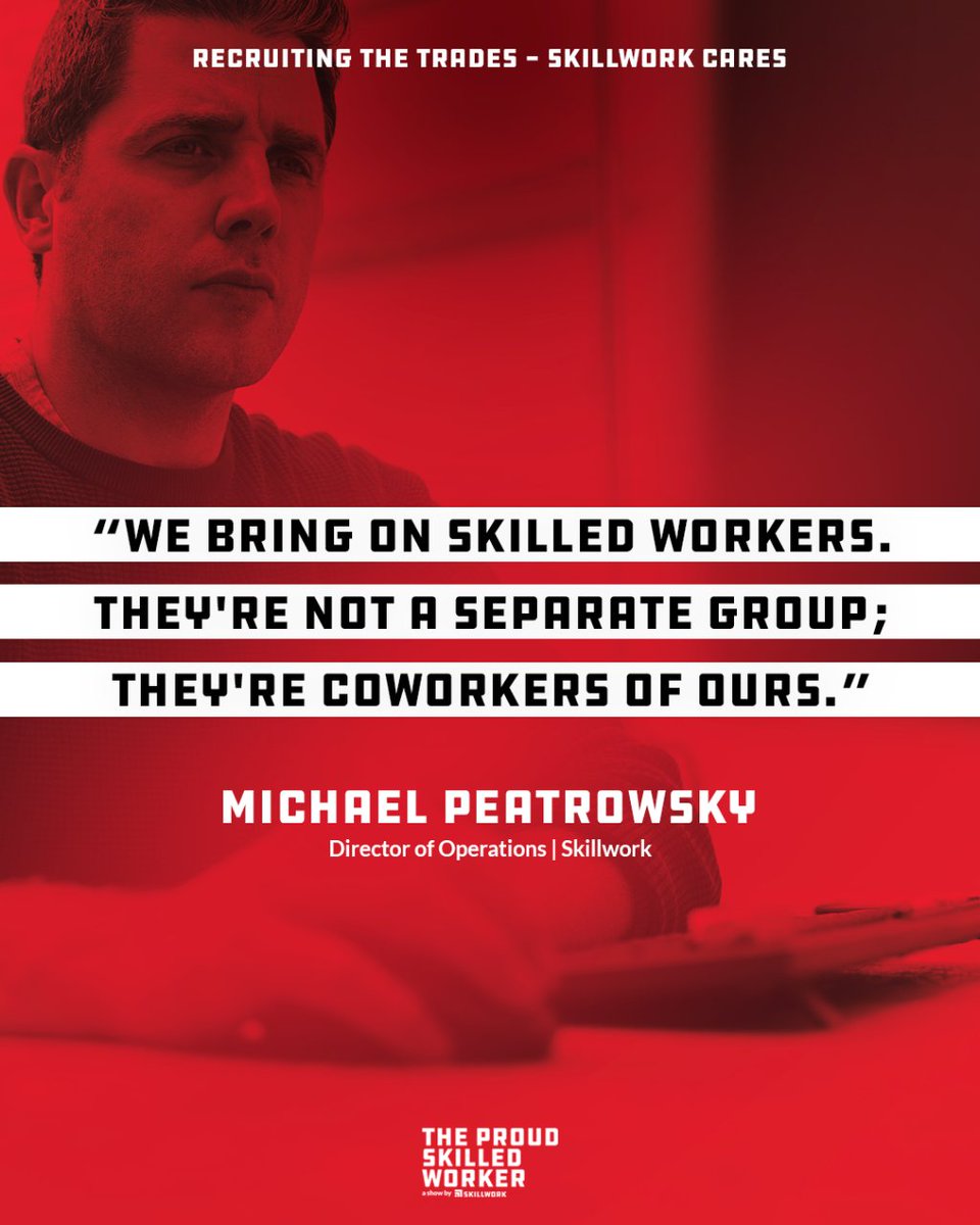 SkillworkCo's tweet image. "Skilled workers = Our coworkers. 🤝 Hear Michael Peatrowsky's take on our inclusive ethos on YouTube! 🎙️ #SkillworkFamily #TogetherWeBuild 🛠️🔗
resources.skillwork.com/from-collegiat…
 Watch now! #cybersecurity #smartmanufacturing #TheSkillworkForum