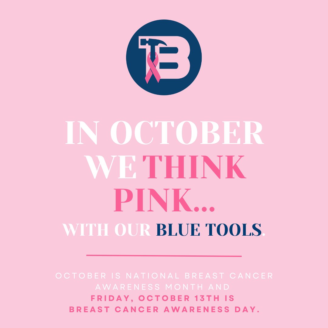 💕It's Breast Cancer Awareness Day!💕 Today is a day to come together and show our support for those affected by breast cancer...especially those who are a part of our ToolBank family. Let's celebrate the courage, strength, &amp; hope of those battling the disease and their families.