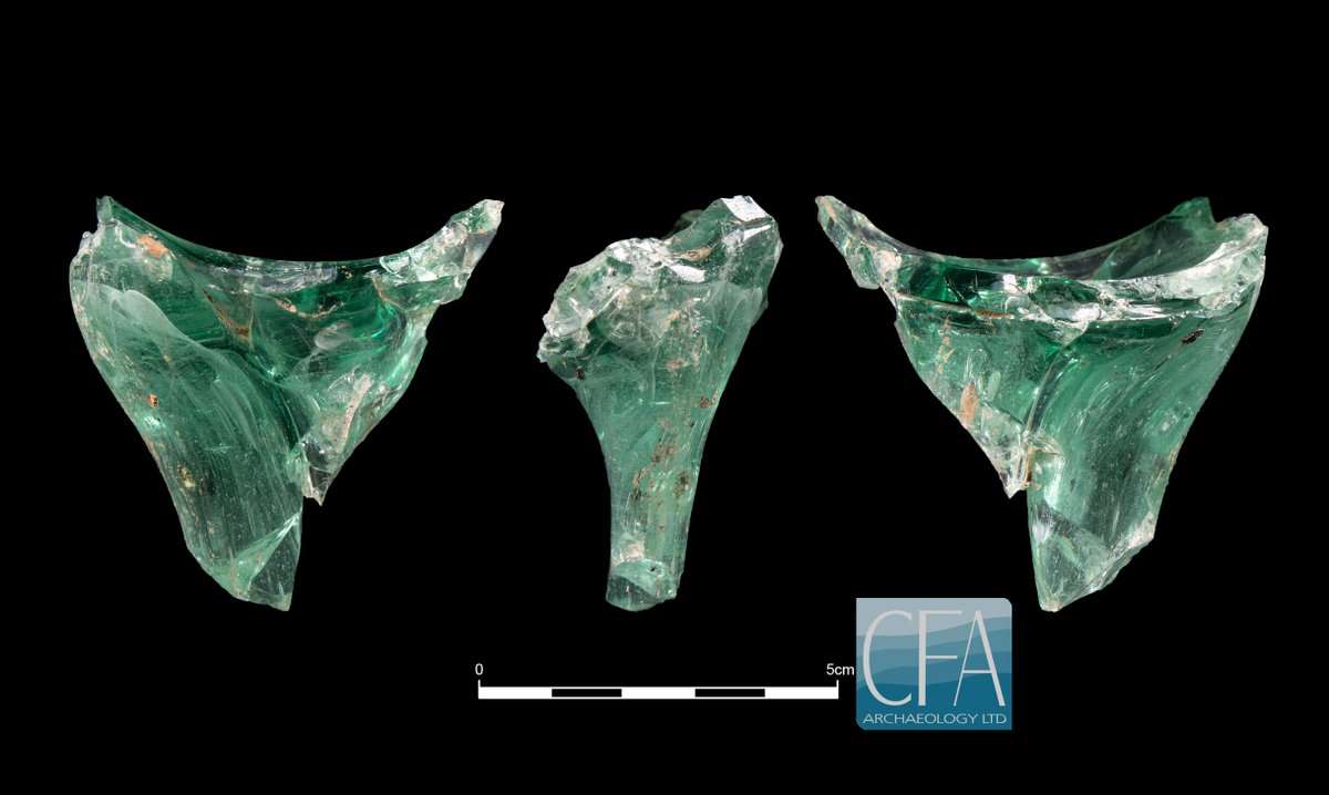 cfa_archaeology's tweet photo. Salve fellows, and welcome to another delightful #FindsFriday! Today we’ve got a fragment of pale blue-green #Roman glass, representing part of a vessel’s body and handle base, which was recovered from Cumbria.
#FridayFind #RomanoBritish #RomanBritain #RomanTwitter https://t.co/09Wd2Cbm3P