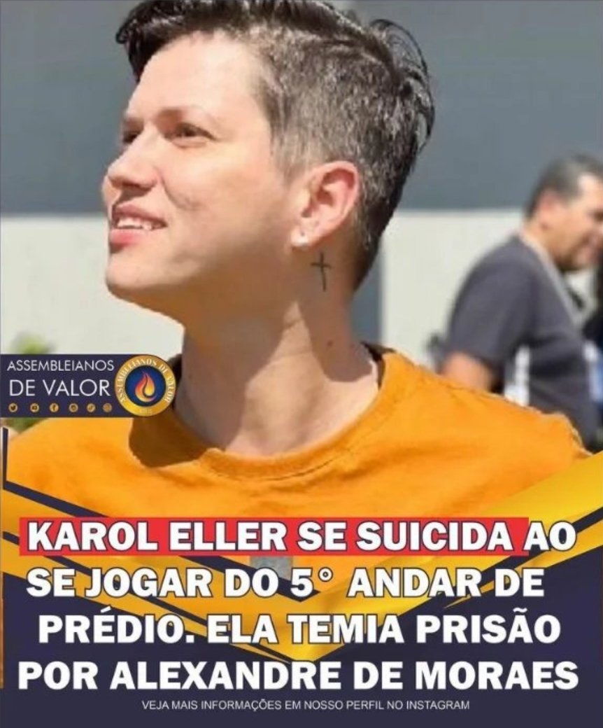 Danielaflim's tweet photo. @srapiloto @Transdedireita2 Karol não aguentava mais a pressão desse sistema lixo https://t.co/Vi6yqQ6FVt