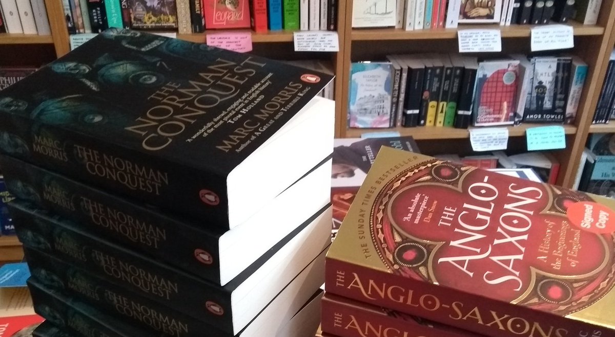 The excellent @RotherBooks in Battle now has some newly signed copies of The Norman Conquest and The Anglo-Saxons.