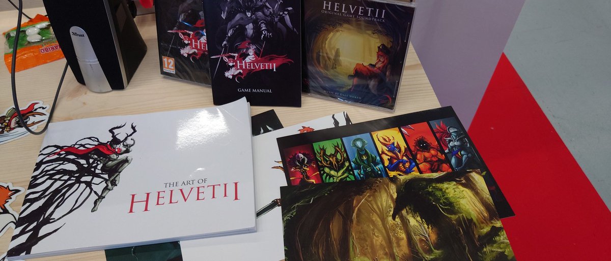 Hey for anyone who will be at #herofest23 in Bern this weekend: drop by the indie games area to try out the 1.1 preview of Helvetius! Maybe try your luck at the boss rush 💪 🦉 or check out our goodies 🎁! #swissgames