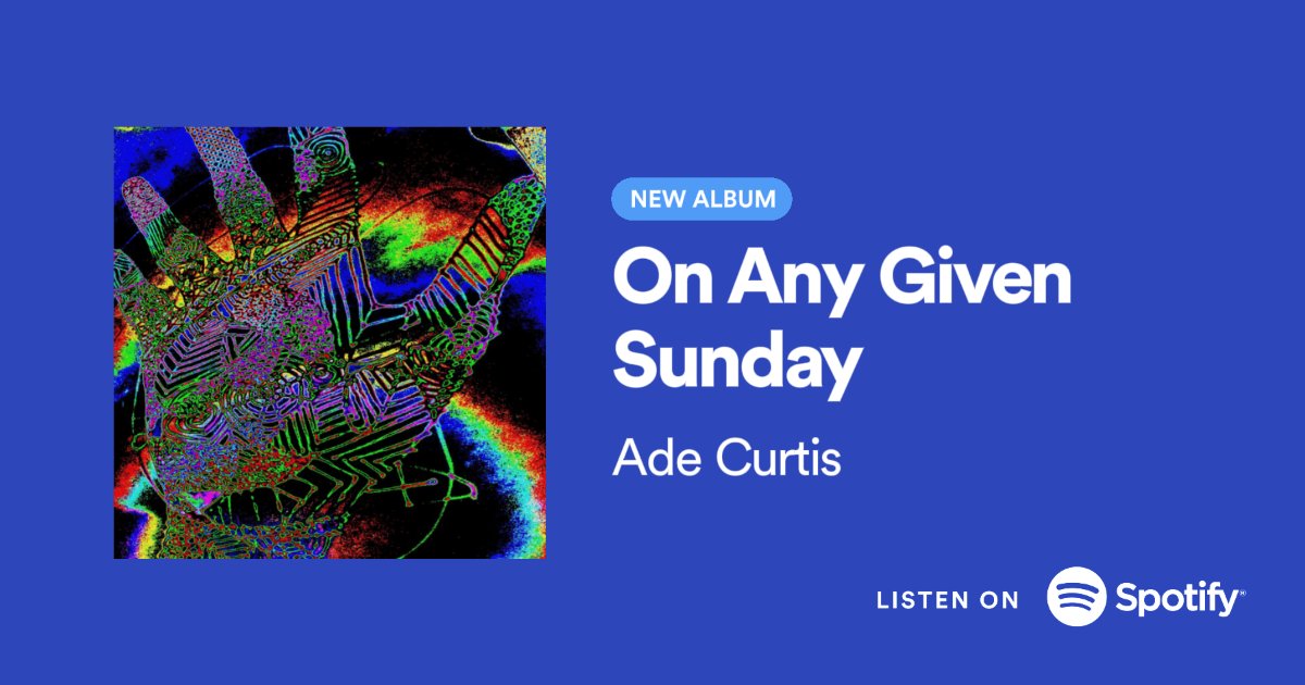 My latest EP 'On Any Given Sunday' is out now on Spotify, bandcamp and many other streaming services! Give it a listen!