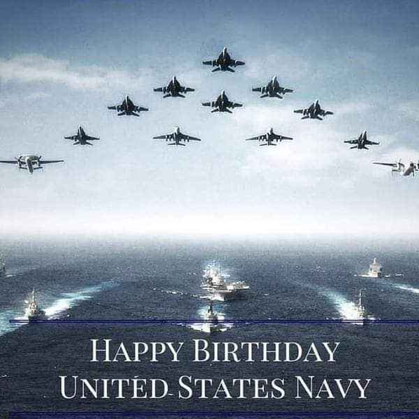 Happy 248th Birthday! 
Cheers, Shipmates!
HOOYAH! 🍻⚓🇺🇲
 #AnchorsAweigh #Navy 
#USNavy #REDFriday
#ForgedByTheSea 
 #USNavyBirthday