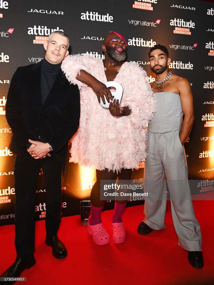 Beautiful night #AttitudeAwards   🩶 @russelltovey @AttitudeMag  Congrats @LeGateauChoc