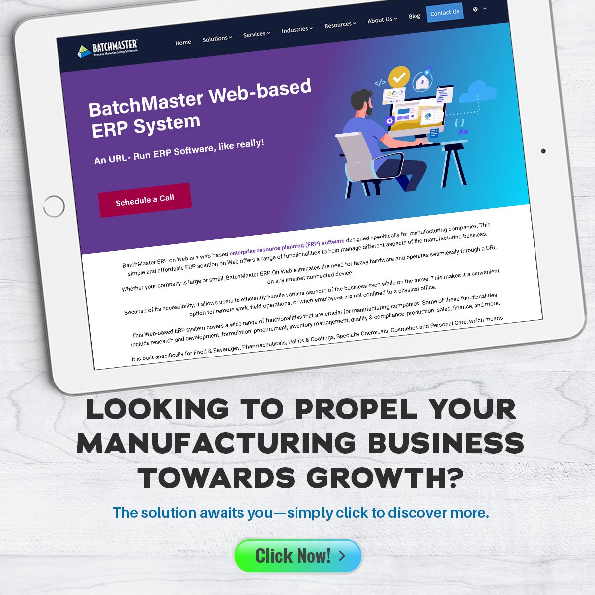 BatchMasterInd's tweet image. Looking to put your business on growth trajectory? Discover the perfect solution with BatchMaster Web ERP. Know more on it by clicking the webpage link provided here: bit.ly/web-erp

#weberp #clouderpsoftware #clouderp #technology #manufacturing #erpsoftware