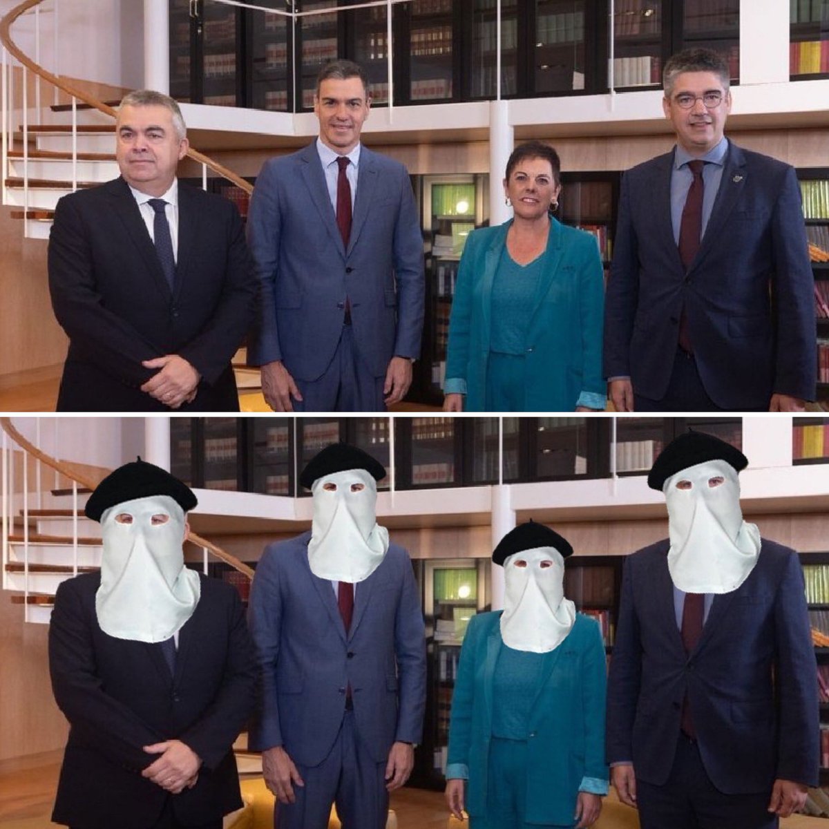 Bart045603771's tweet photo. 🔴ÚLTIMA HORA | Pedro Sánchez se reúne con Bildu para pactar su investidura‼️ https://t.co/QbIHnOGlJY