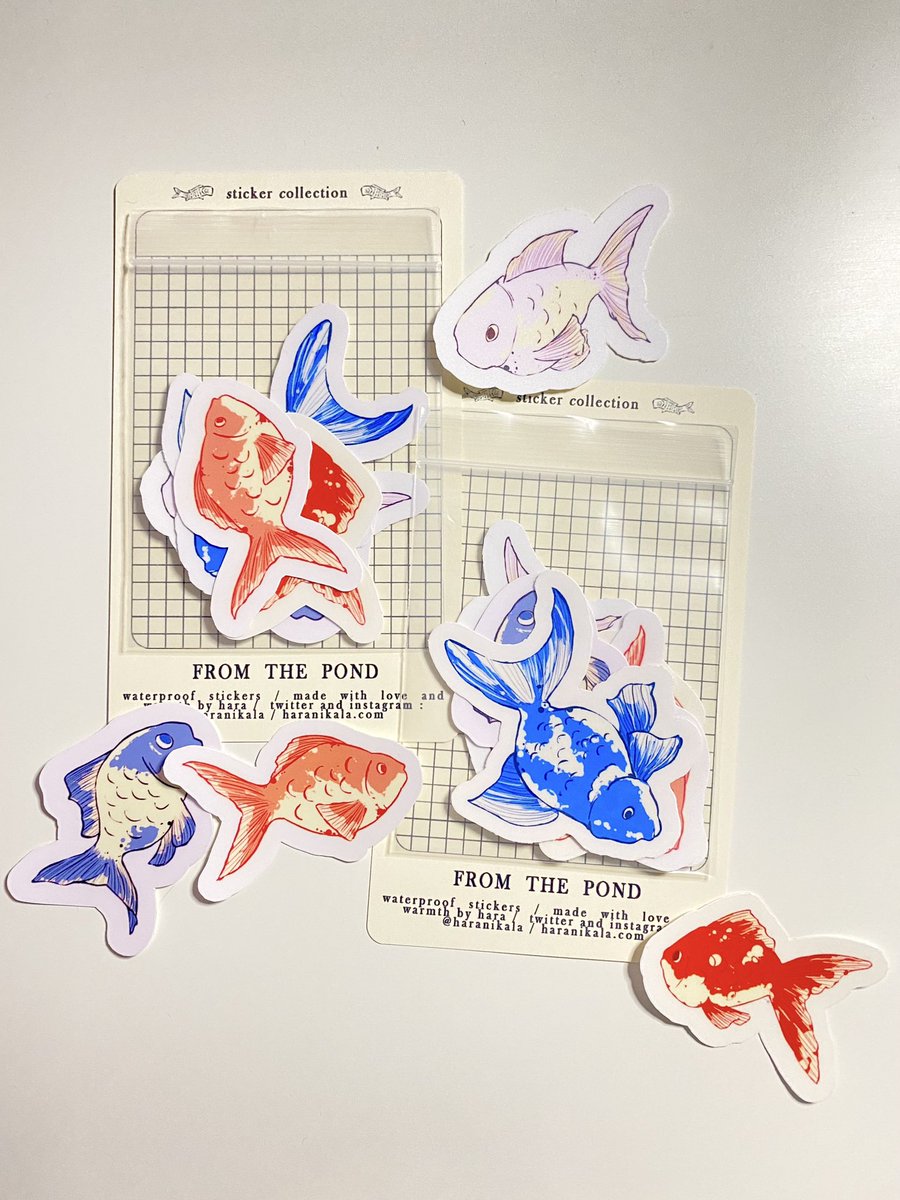 haranikala's tweet photo. from the pond ~ 
sticker collection https://t.co/j3QfDc3hEu