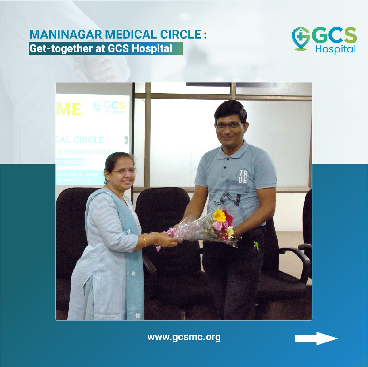 GCS Hospital hosted a scholarly event in partnership with the Maninagar Medical Doctor Circle (MMDC). 
#Doctors #event #GCSHospital #maninagar #Svasthyanusarnamu #GCSMCH