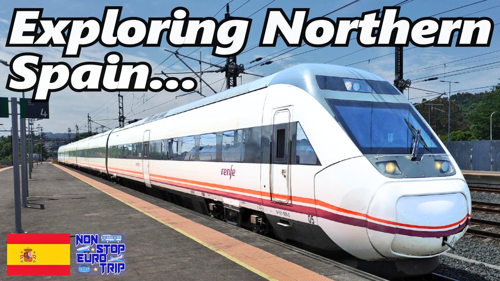 nonstopeurotrip's tweet photo. NEW VIDEO NOW LIVE! This week we're in northern #Spain and checking out the @Renfe #S121 in one of my favourite regions of #Europe! 🚈🇪🇸 #NonstopEurotrip 

Link: https://t.co/G7TxOA9m95 https://t.co/aNenQ43iSy
