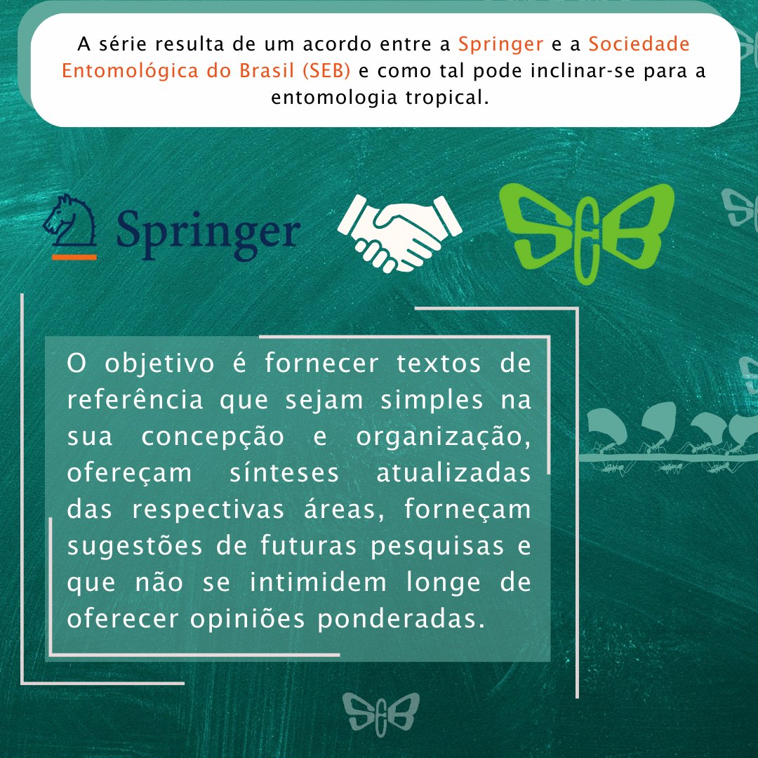 seb_entomologia's tweet photo. 🐞 Book Series - Entomology in Focus 🐞

Temos o prazer de divulgar a publicação recente do livro Molecular Physiology and Evolution of Insect Digestive Systems, disponível no link: https://t.co/1xQ9GDAsbR. https://t.co/ITOoLBDI79