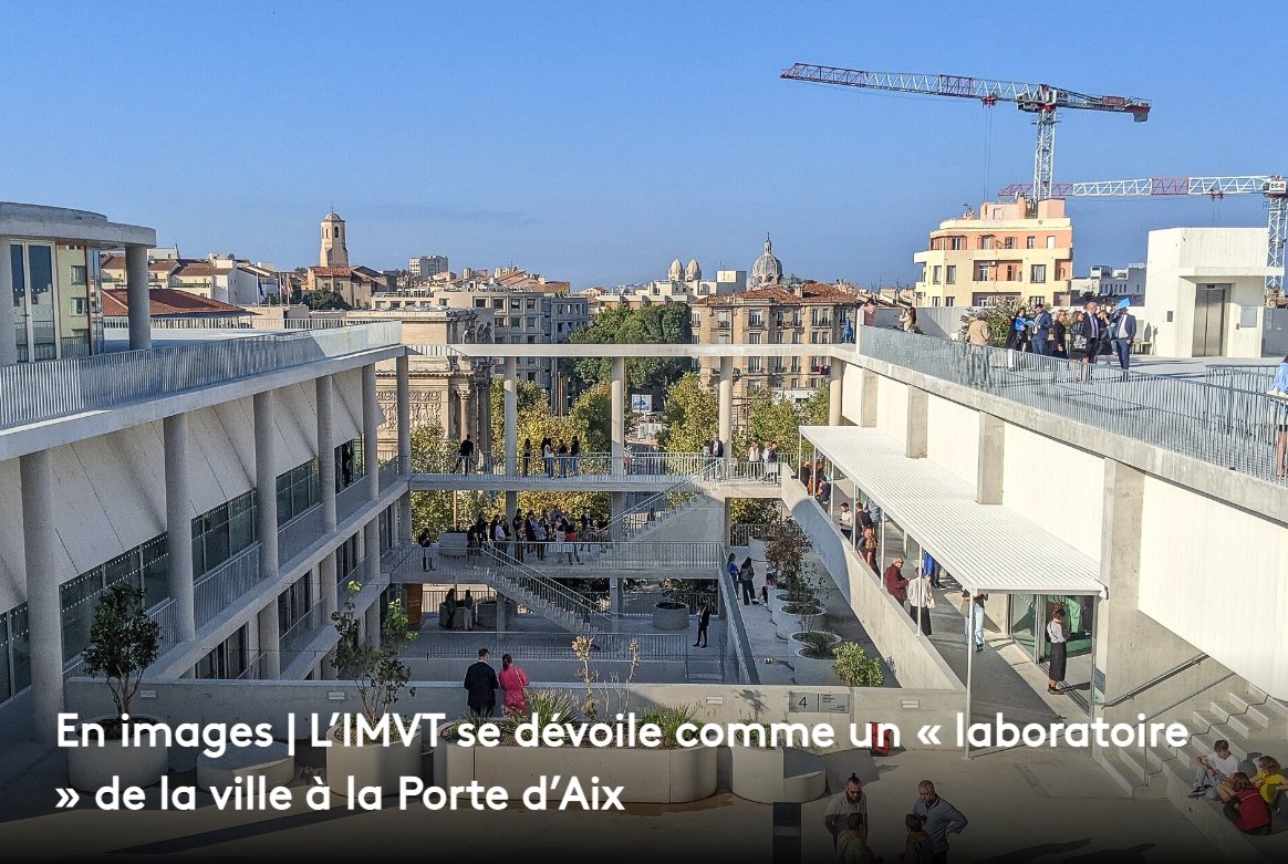 MadeMarseille's tweet image. ✨ Flambant neuf, le nouvel Institut méditerranéen de la ville et des territoires a été inauguré à la Porte d&apos;Aix. Pensé comme un village vertical, il réunit les écoles d&apos;architecture, d&apos;urbanisme et de paysagisme.

Nos infos ⤵
madeinmarseille.net/146150-imvt-se…