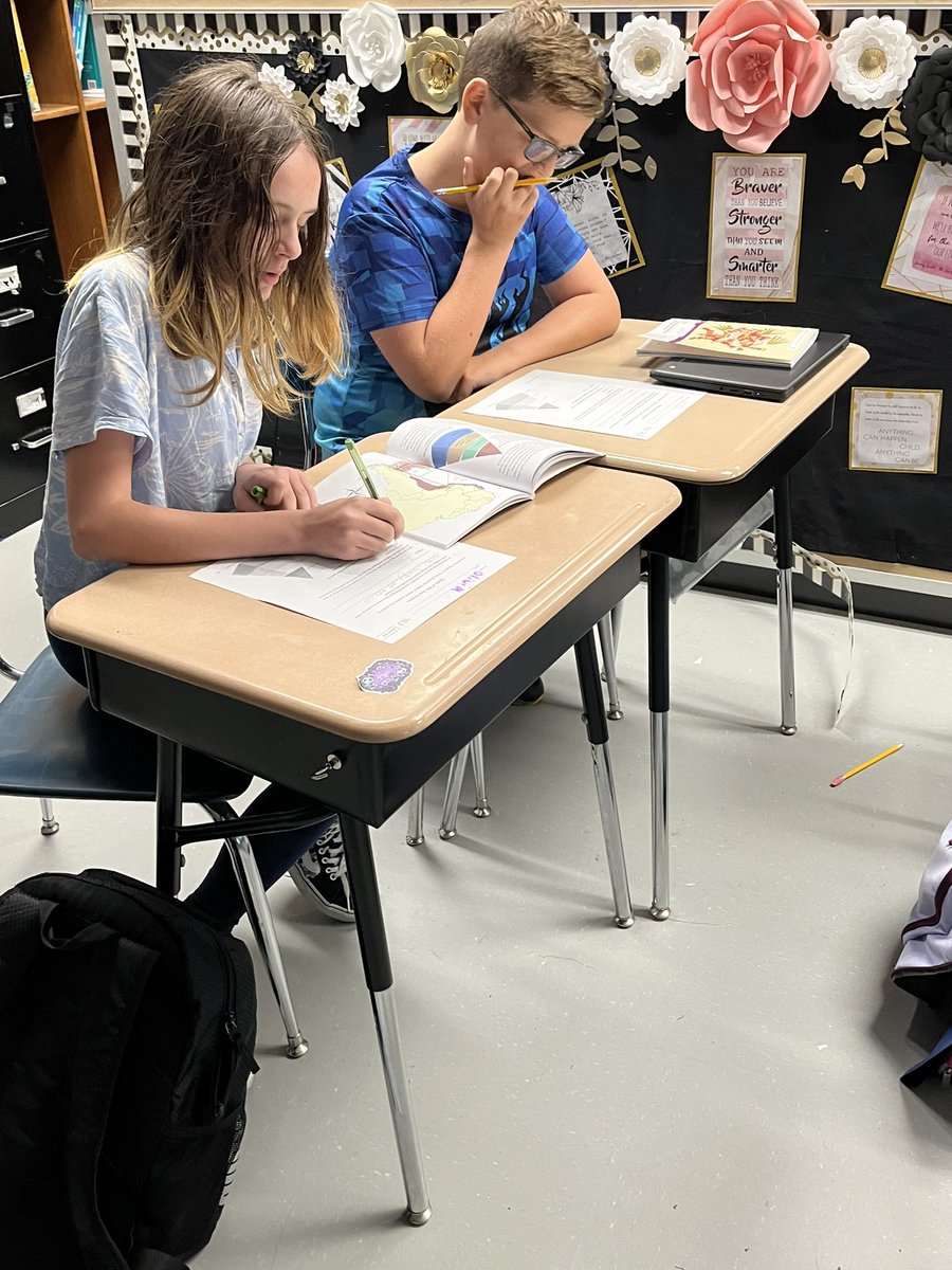 MBookworms's tweet photo. Using “musical partners” to complete our review question from @Amplify Chapter 7. The students love getting up and moving and it’s a fun way to incorporate collaborative learning! #BeRoyal https://t.co/WgnNcOTt2g