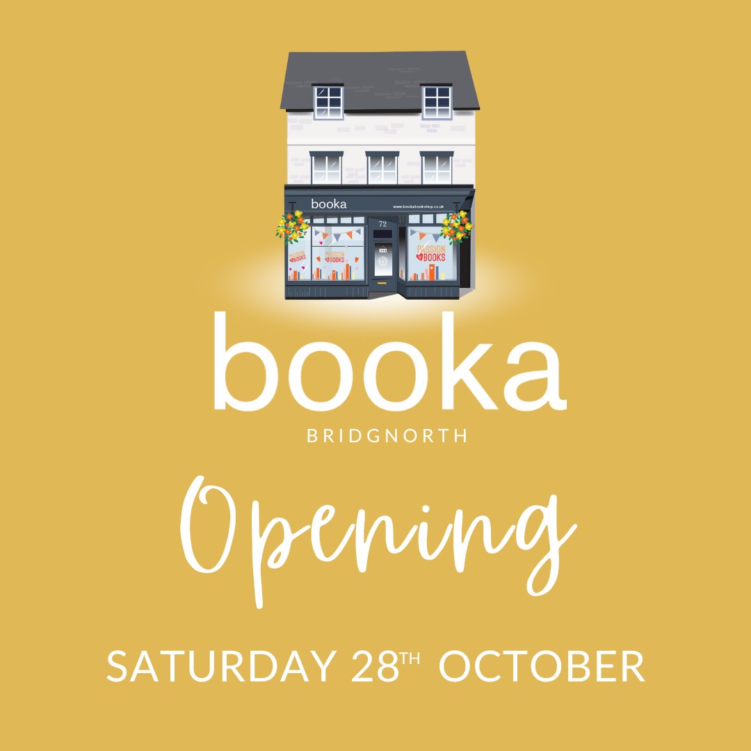 Zig-a-Zig-ah Hello Bridgnorth. Here come your new Bookshop, opening Saturday 28th October! @LoveBridgnorth @booksaremybag