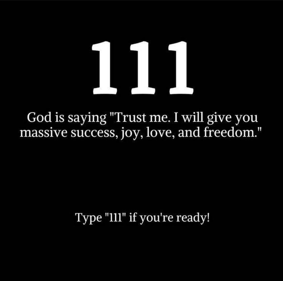 Type '111' if you are ready.
