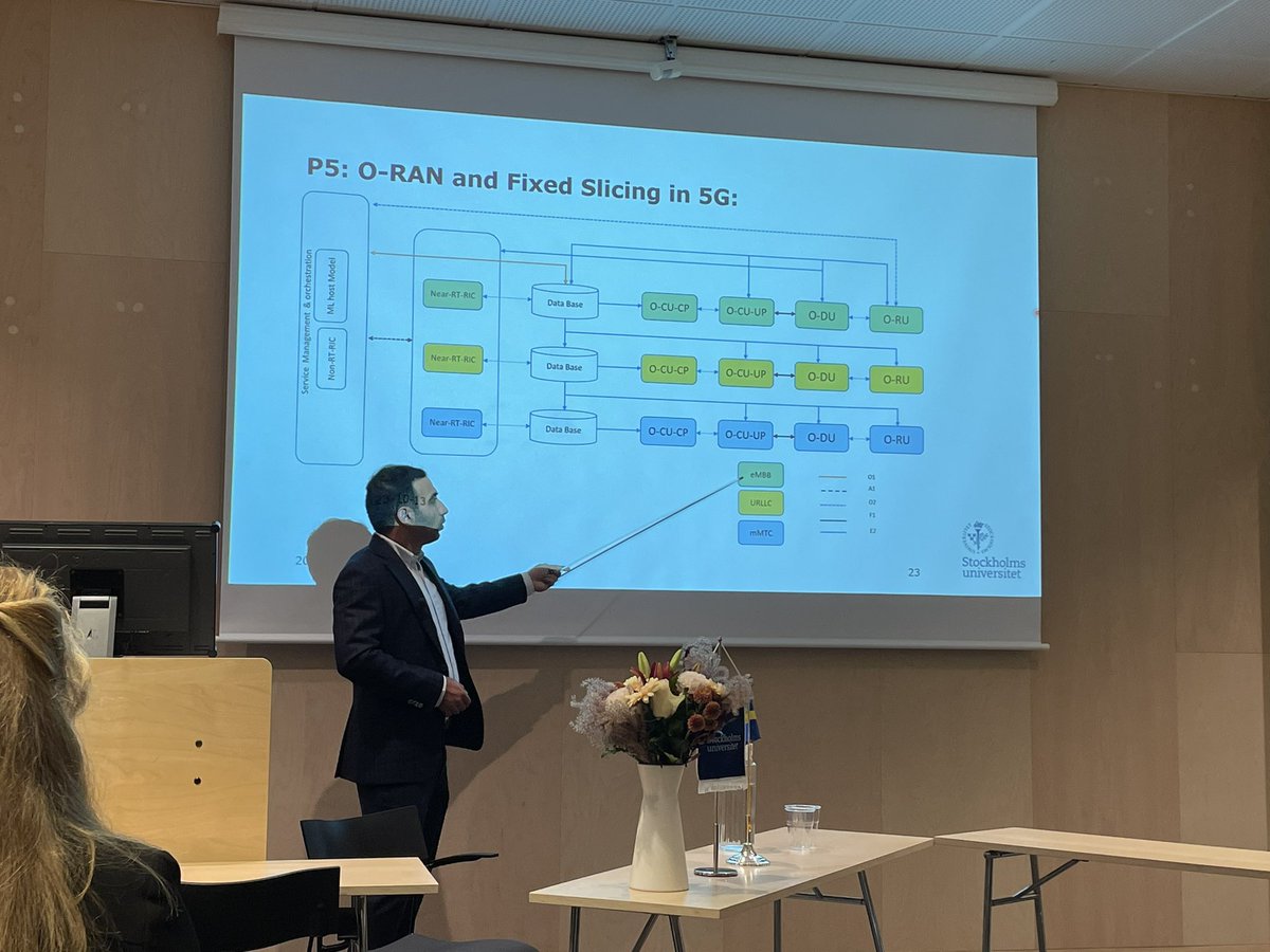 DSV’s PHD student Ramin Firouzi defending his thesis on ”Distributed Intelligence for IoT Systems Using Edge Computing” at <a href="/Stockholm_Uni/">Stockholm University</a>