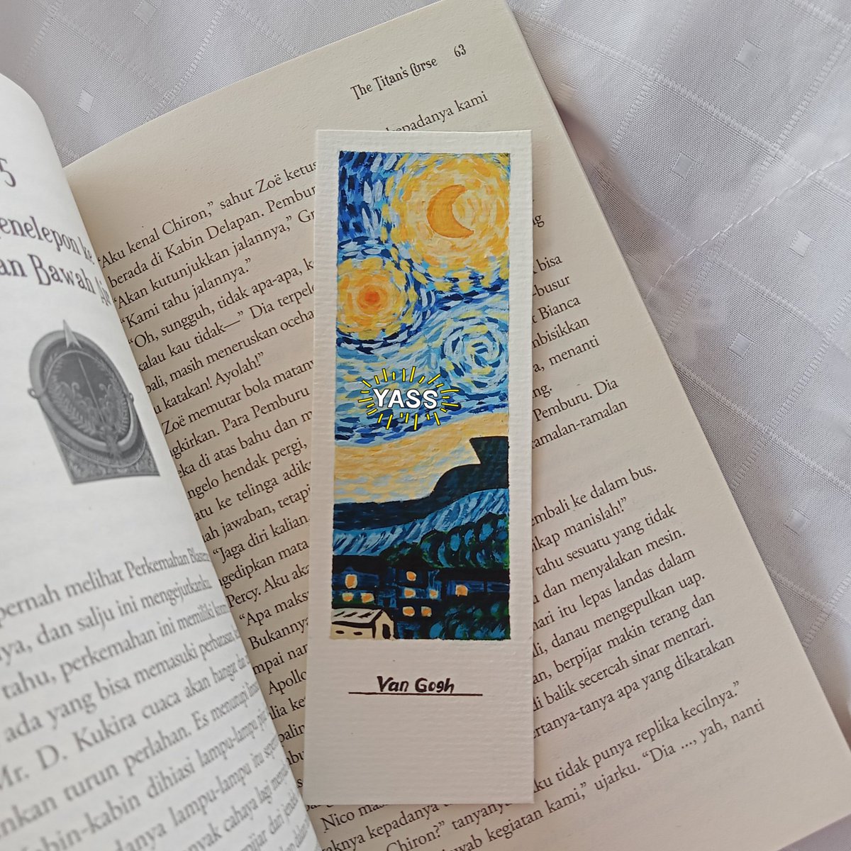 literarybase's tweet photo. Lt

Hallo!! Sender mau tes 🌊🌊 dlu nih. Kalo sender ju4l bookmark handmade gini ada yg tertarik ngga ya? Ini asli buatan sendiri, pake cat lukis hehe. Terima kasihh💐
https://t.co/1w3ZZKllj2