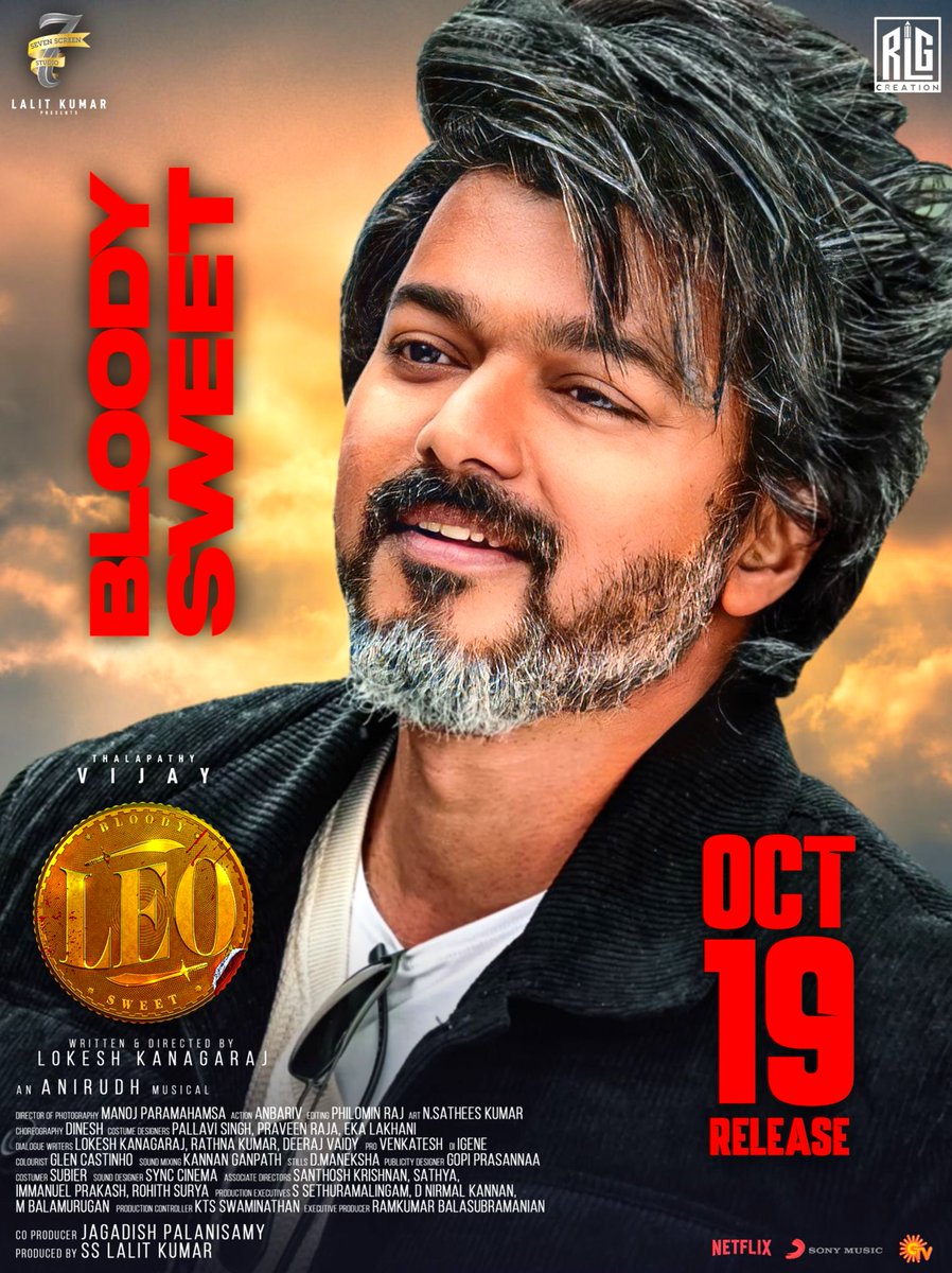 My Design Work #GowthamRlg #RLGcreation Our #Thalapathy #Vijay Sir in #Leo The Movie Fan Made Poster | In Cinemas OCT19 Release 🥰 Out Now Link: youtu.be/Z5uZDxqDU8s @actorvijay @Dir_Lokesh @anirudhofficial @akarjunofficial @trishtrashers #LeofromOct19 #LeoFromOctober19