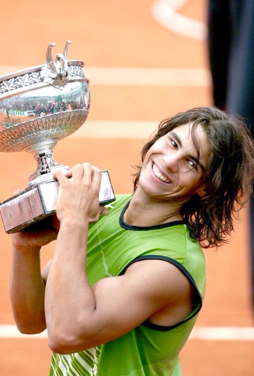 madel_suravilla's tweet photo. Good morning ☀️
Quote of the Day
“He’s going to become a legend.”
~ Mariano Puerta
Mariano Puerta’s prophetic comment after Rafa beat him winning his 1st of the 14 French Open final in 2005 in his first attempt. He just turned 19 (2 days before).
@RafaelNadal 🐐👑🥇
#RG2005 https://t.co/T7btxbyNl3