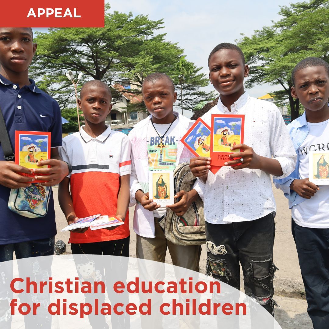 acn_uk's tweet photo. For many children living in poverty in DRC, education is the key to unlocking their potential. Your gift could help provide a Christian education to displaced and orphaned children. #SupportDRC #AidtotheChurchInNeed #education #supportthechildren https://t.co/oEPct9uaiH https://t.co/PLUsiJVcG5