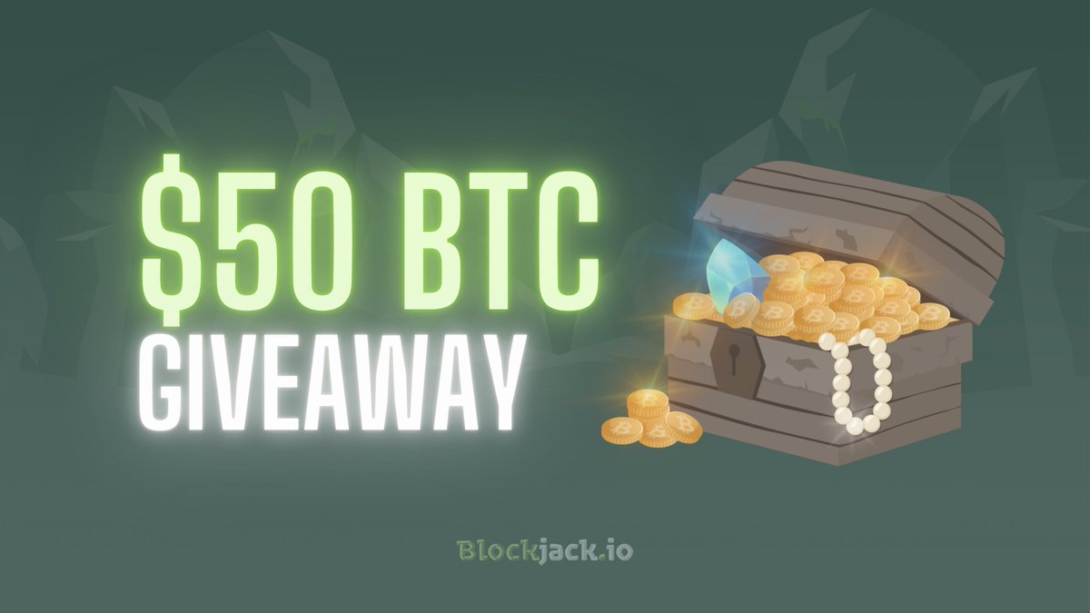 blockjackio's tweet photo. 💸 $50 BTC #giveaway for 3 lucky https://t.co/gihpZLaul0 players!

📢 To participate:
1️⃣ Follow @blockjackio
2⃣ Retweet &amp; like this post 

The #raffle ends on Friday, October 20! 

#giveaways #cryptocurrency #crypto #gambling #Bitcoin #BTC https://t.co/ssbKBbn1Bm